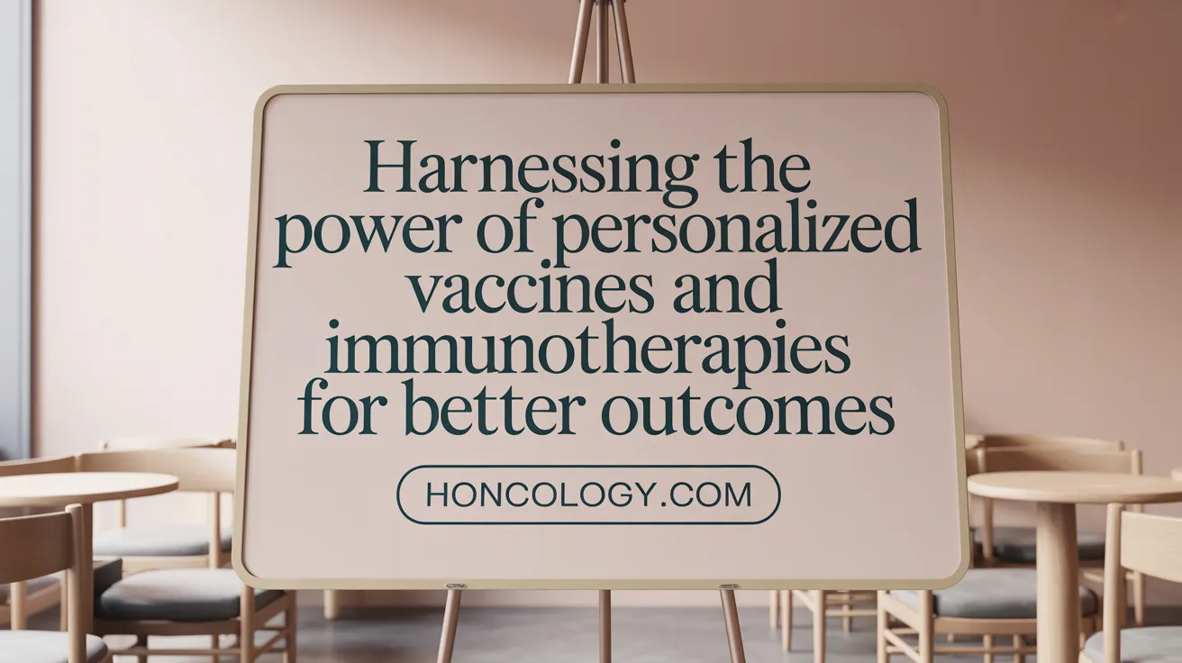 Harnessing the Power of Personalized Vaccines and Immunotherapies for Better Outcomes