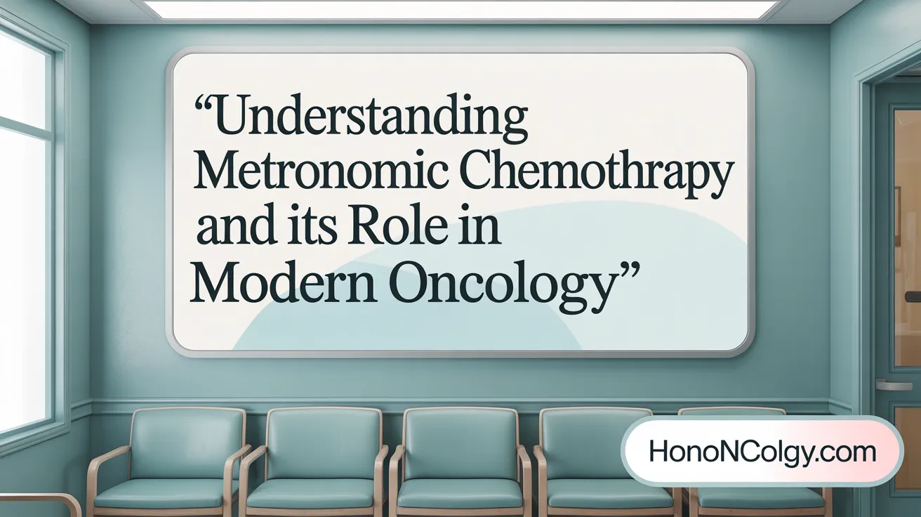 Understanding Metronomic Chemotherapy and Its Role in Modern Oncology
