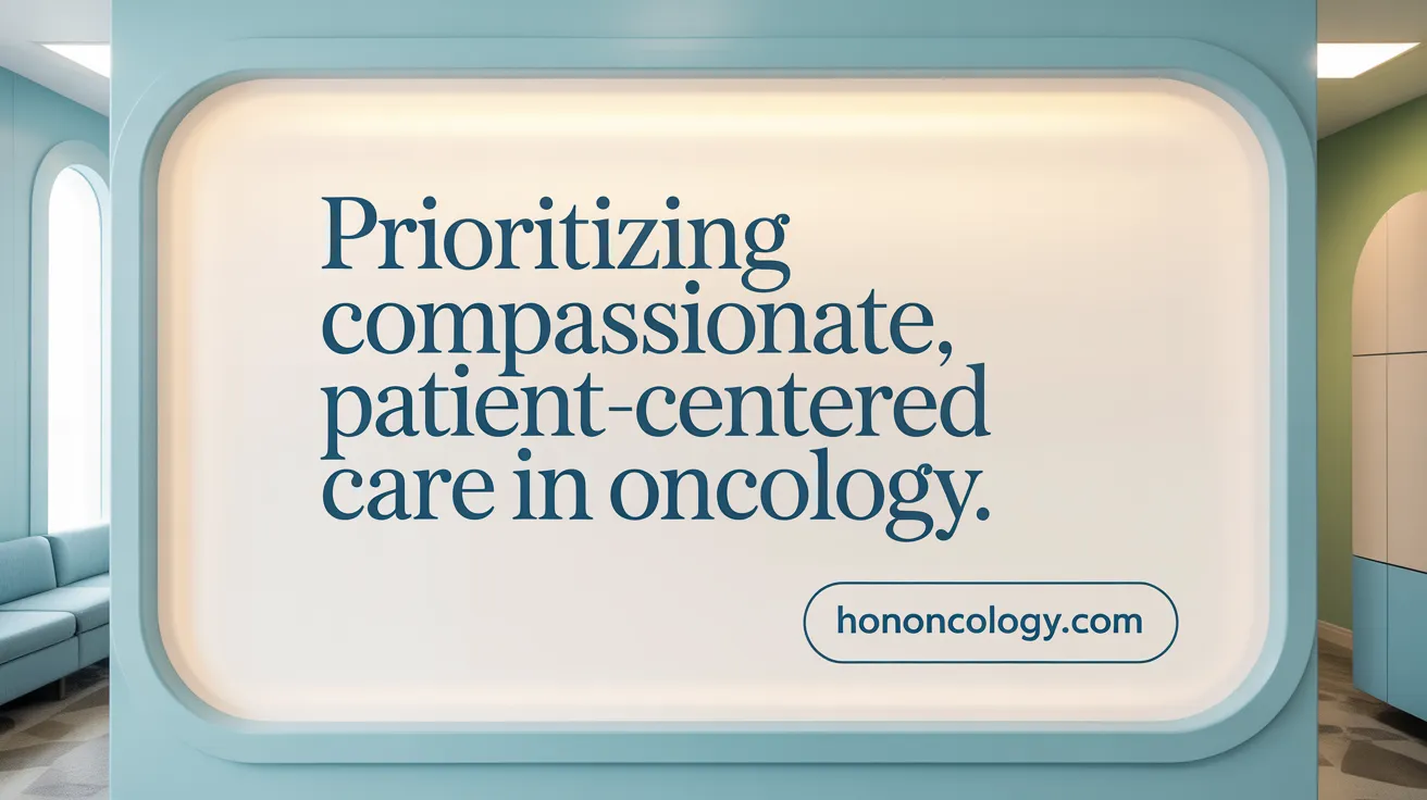 Prioritizing Compassionate, Patient-Centered Care in Oncology