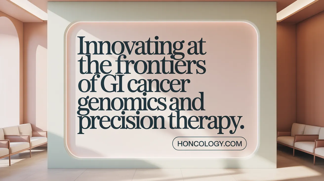 Innovating at the Frontiers of GI Cancer Genomics and Precision Therapy