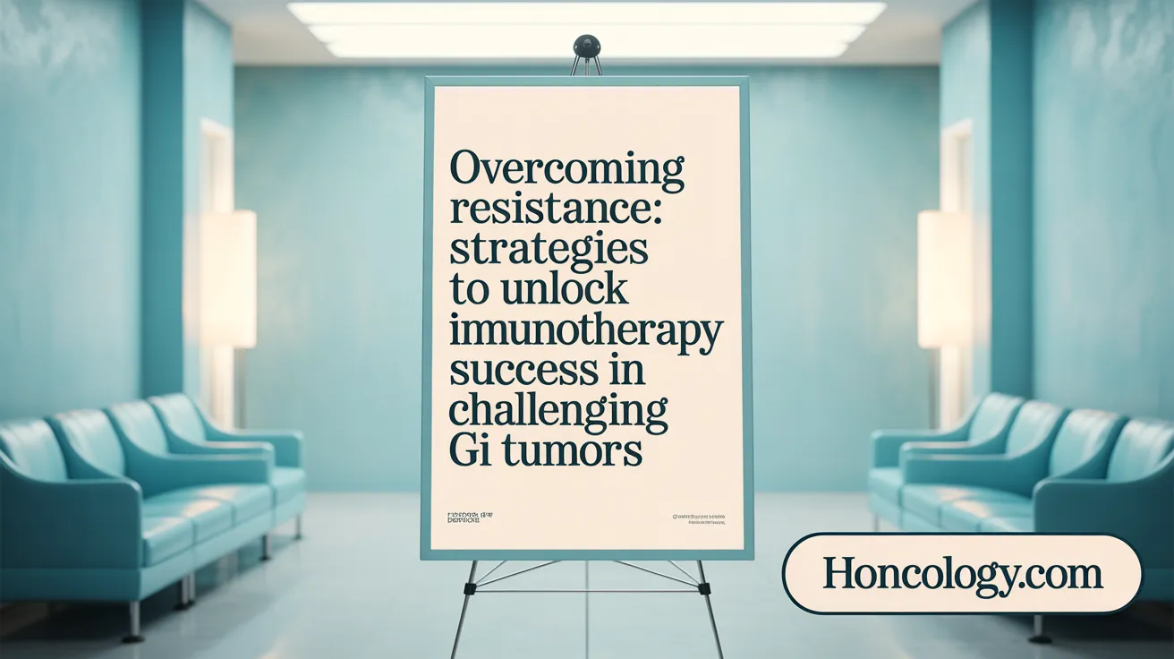 Overcoming Resistance: Innovative Strategies to Unlock Immunotherapy Success in Challenging GI Tumors