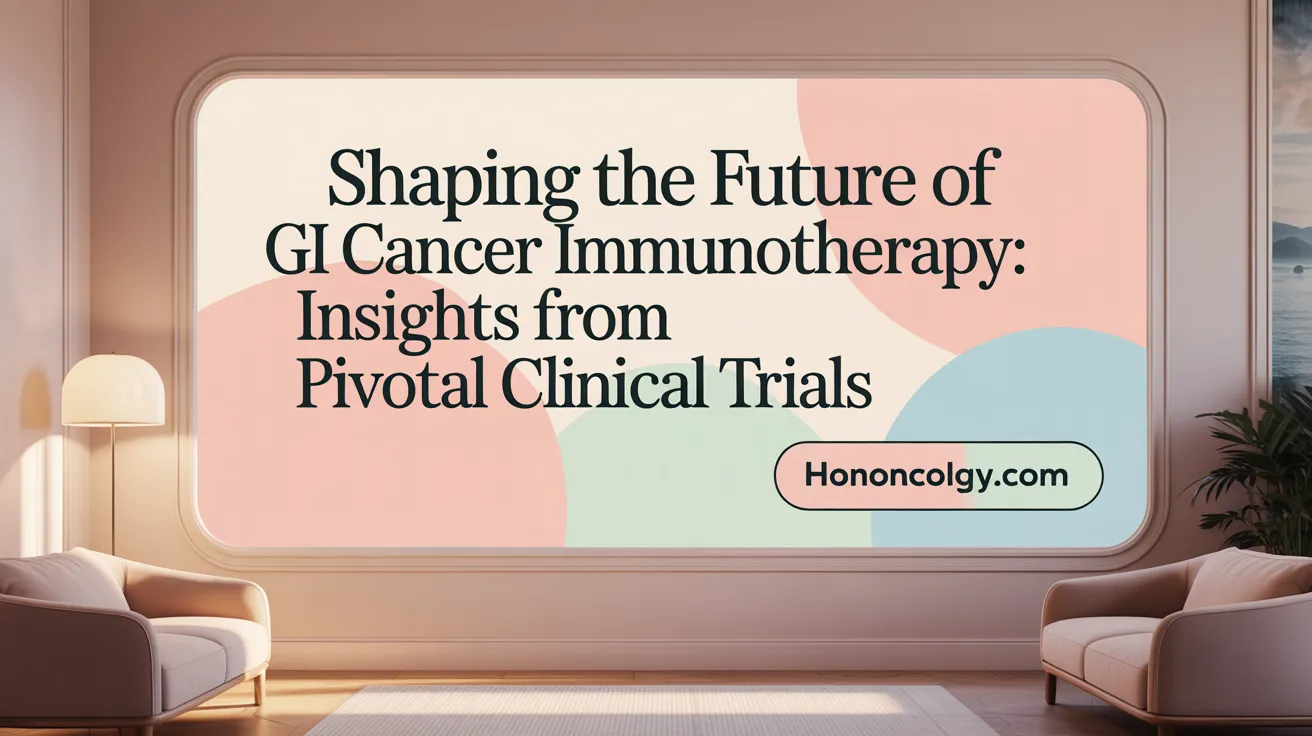 Shaping the Future of GI Cancer Immunotherapy: Insights from Pivotal Clinical Trials