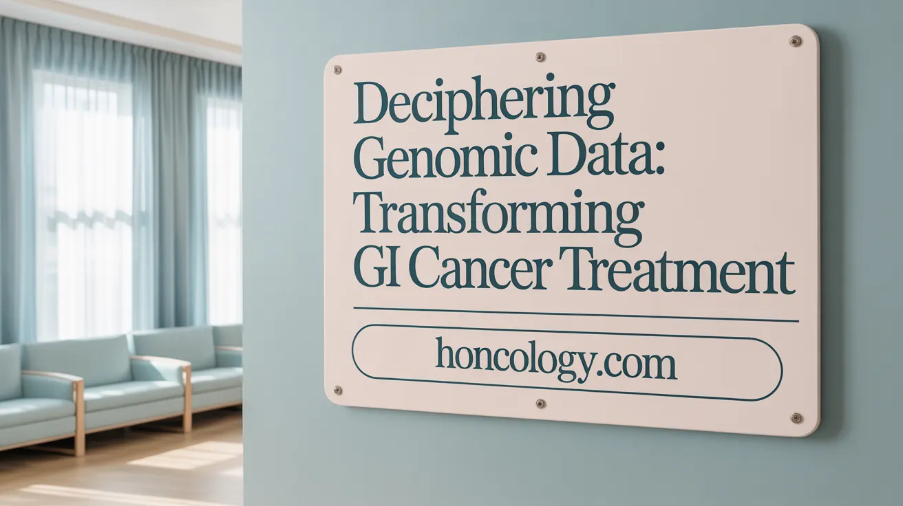 Deciphering Genomic Data: Transforming GI Cancer Treatment