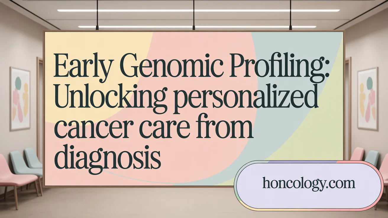 Early Genomic Profiling: Unlocking Personalized Cancer Care from Diagnosis