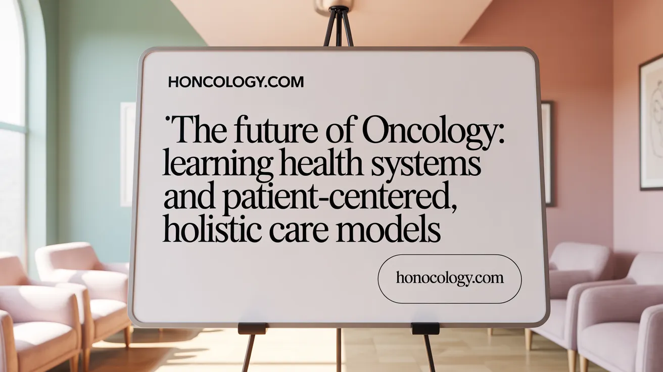The Future of Oncology: Learning Health Systems and Patient-Centered, Holistic Care Models