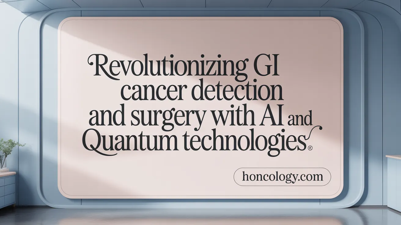 Revolutionizing GI Cancer Detection and Surgery with AI and Quantum Technologies