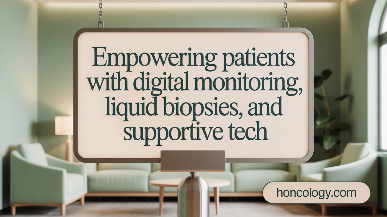 Empowering Patients with Digital Monitoring, Liquid Biopsies, and Supportive Tech