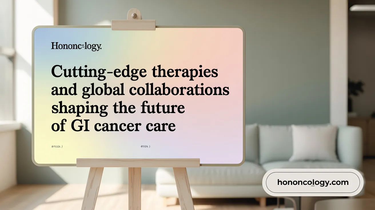 Cutting-Edge Therapies and Global Collaborations Shaping the Future of GI Cancer Care