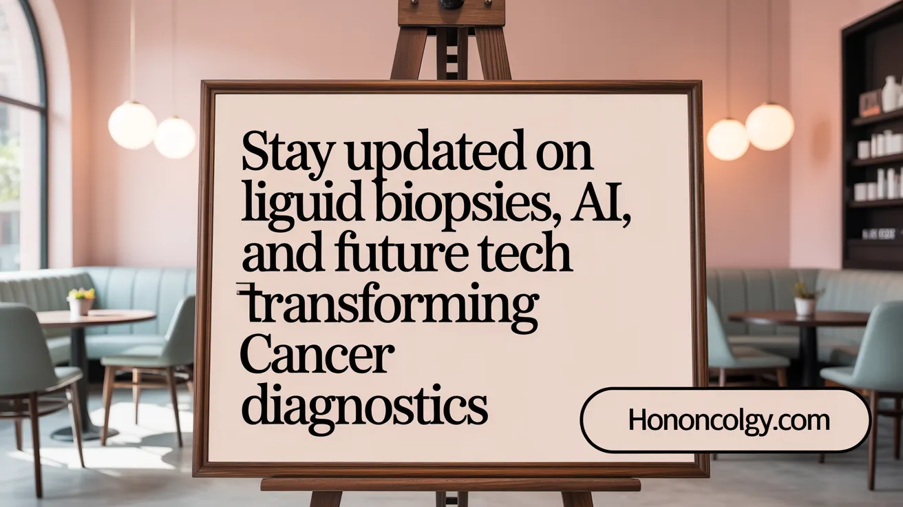 Stay updated on liquid biopsies, AI, and future tech transforming cancer diagnostics