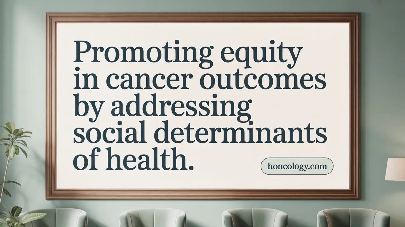 Promoting Equity in Cancer Outcomes by Addressing Social Determinants of Health