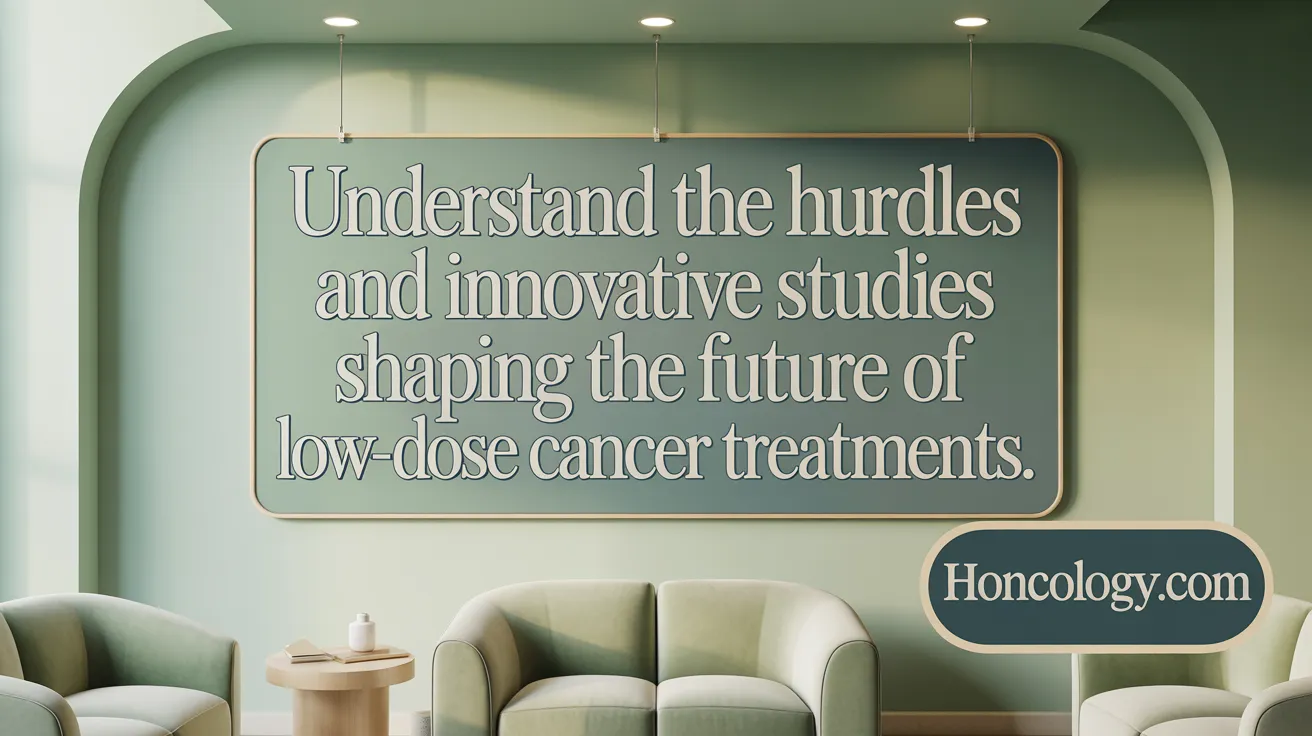 Understand the hurdles and innovative studies shaping the future of low-dose cancer treatments.