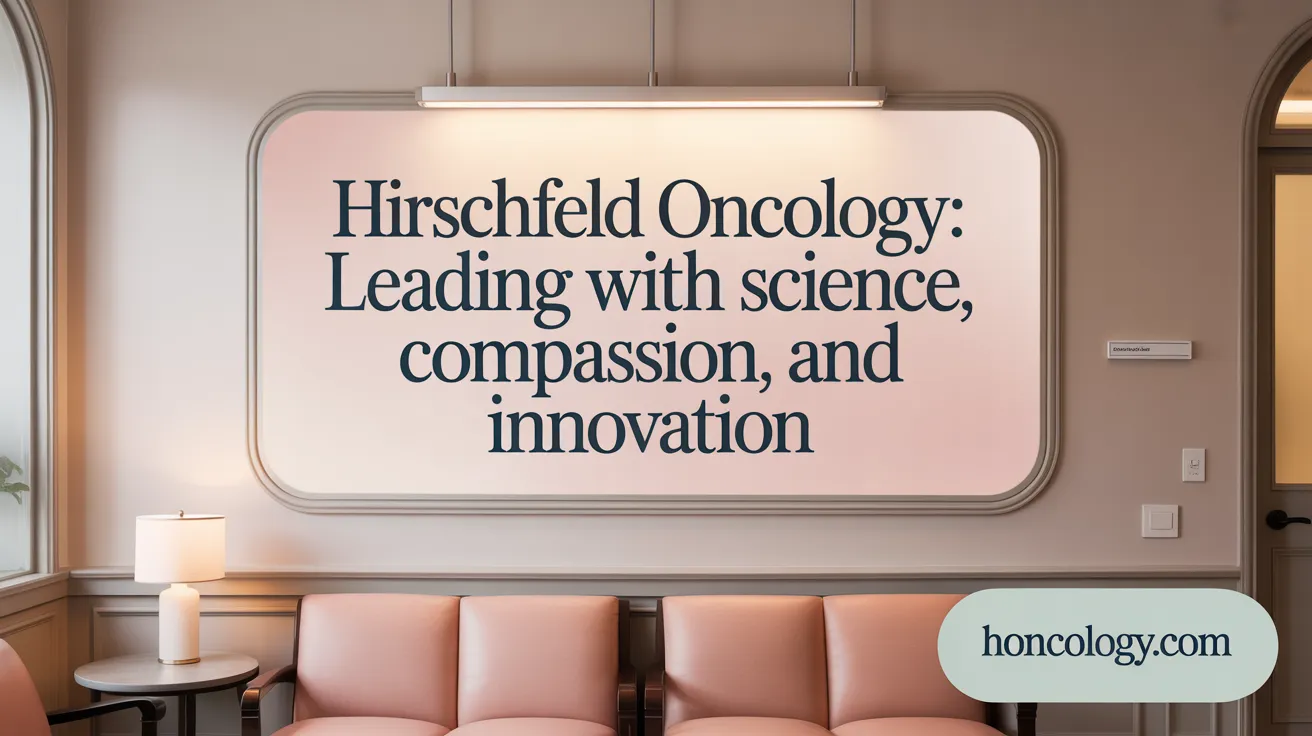 Hirschfeld Oncology: Leading with Science, Compassion, and Innovation