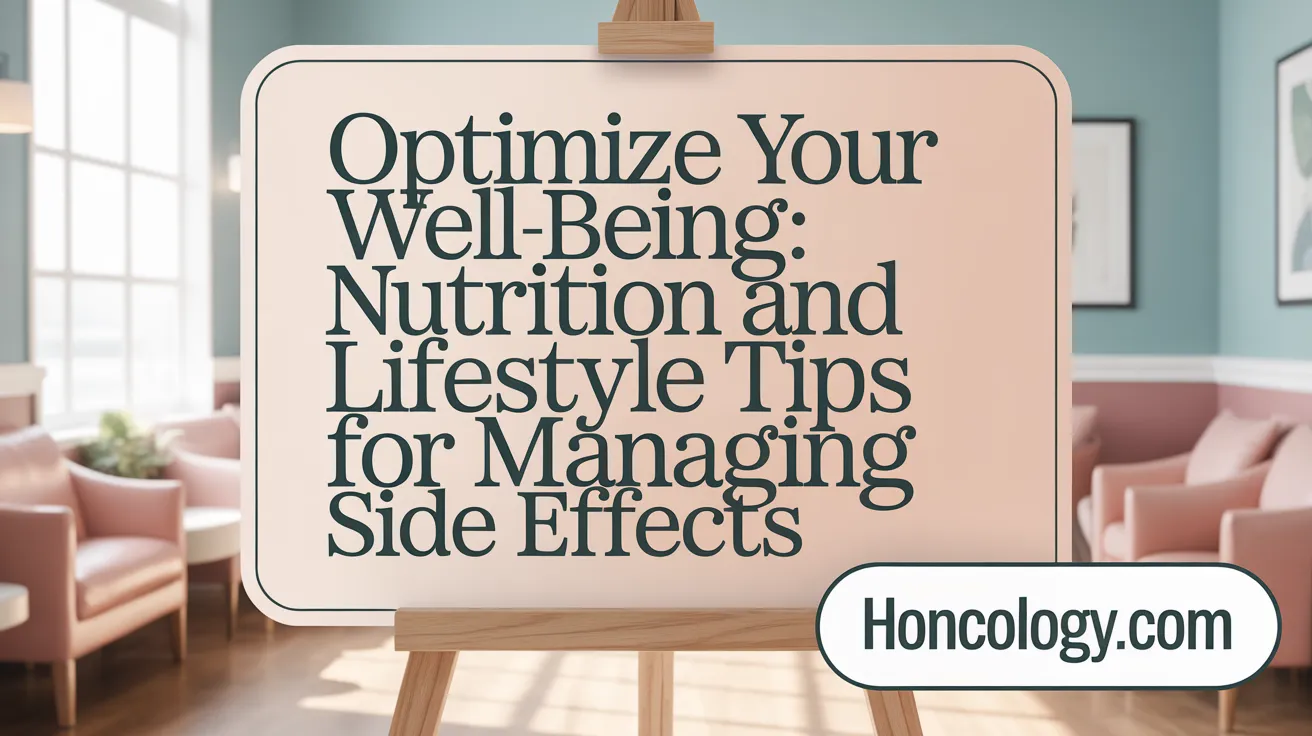 Optimize Your Well-being: Nutrition and Lifestyle Tips for Managing Side Effects