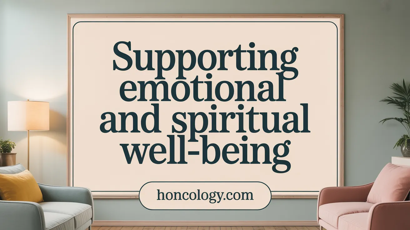 Supporting Emotional and Spiritual Well-being