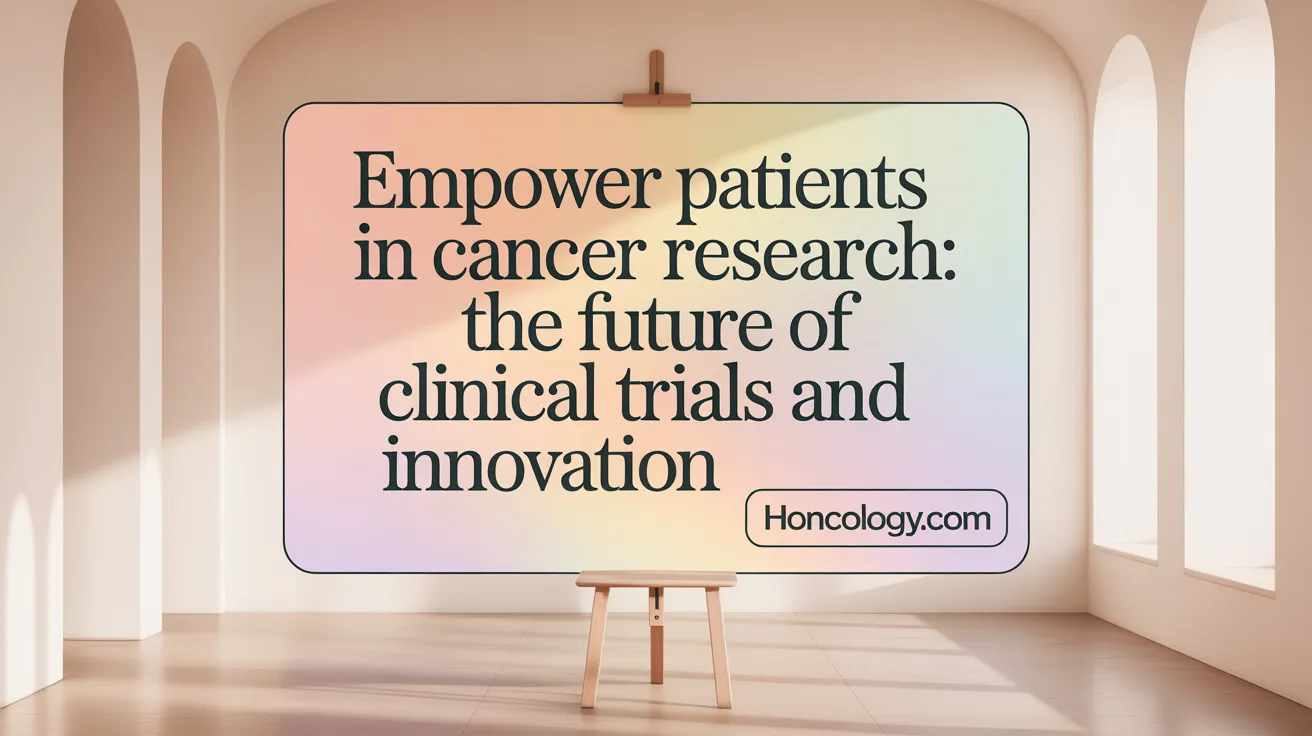Empower Patients in Cancer Research: The Future of Clinical Trials and Innovation