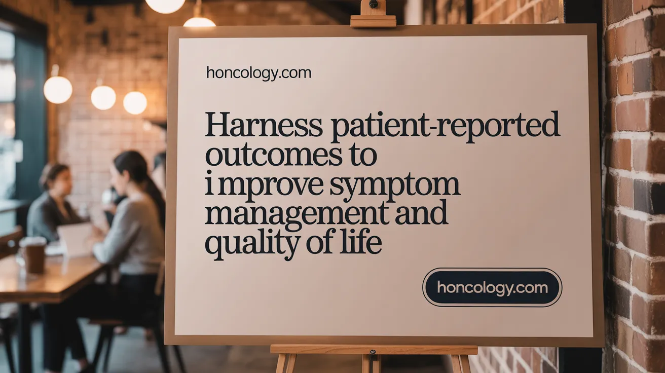 Harness Patient-Reported Outcomes to Improve Symptom Management and Quality of Life