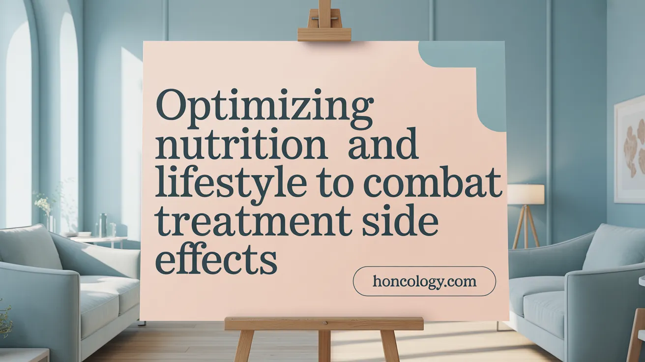Optimizing Nutrition and Lifestyle to Combat Treatment Side Effects