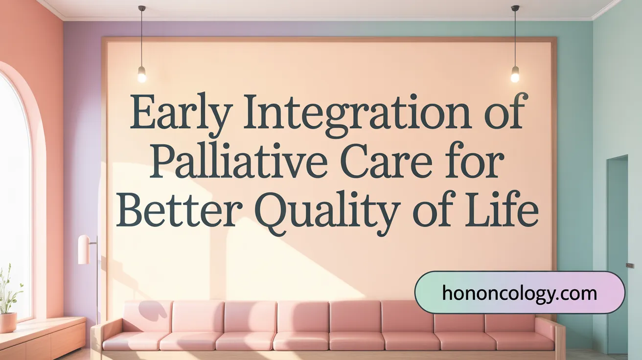 Early Integration of Palliative Care for Better Quality of Life