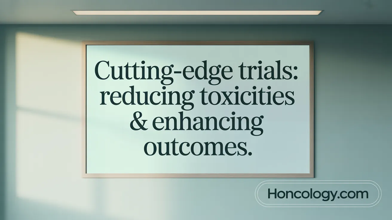 Cutting-Edge Trials: Reducing Toxicities &amp; Enhancing Outcomes