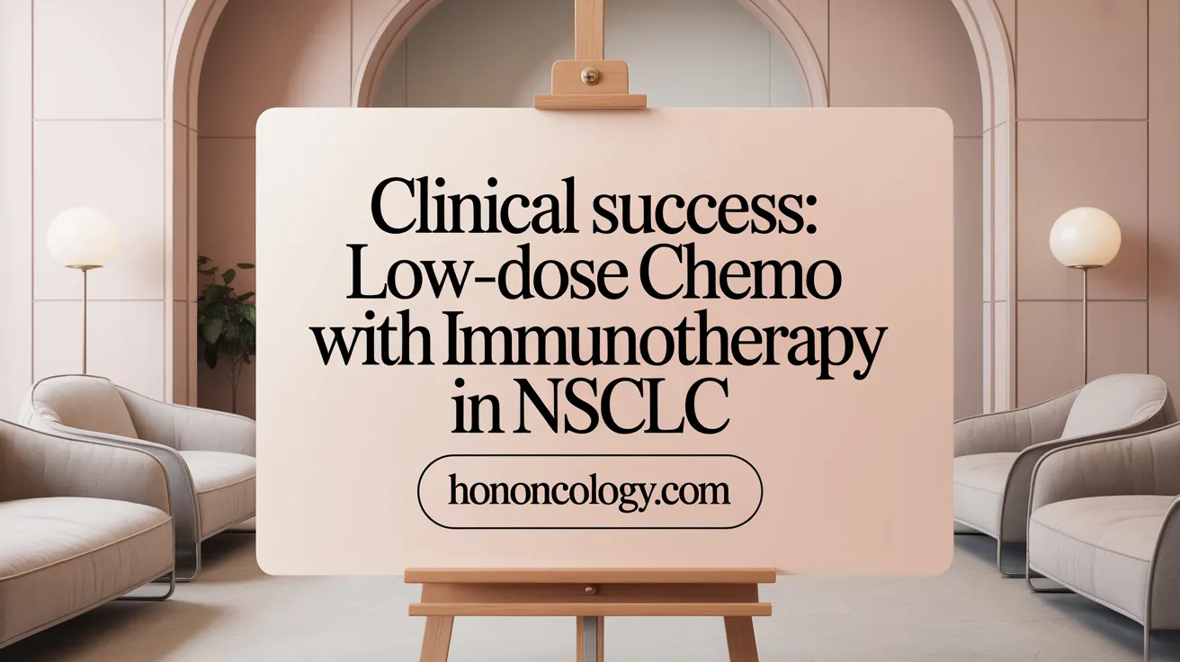 Clinical Success: Low-Dose Chemo with Immunotherapy in NSCLC