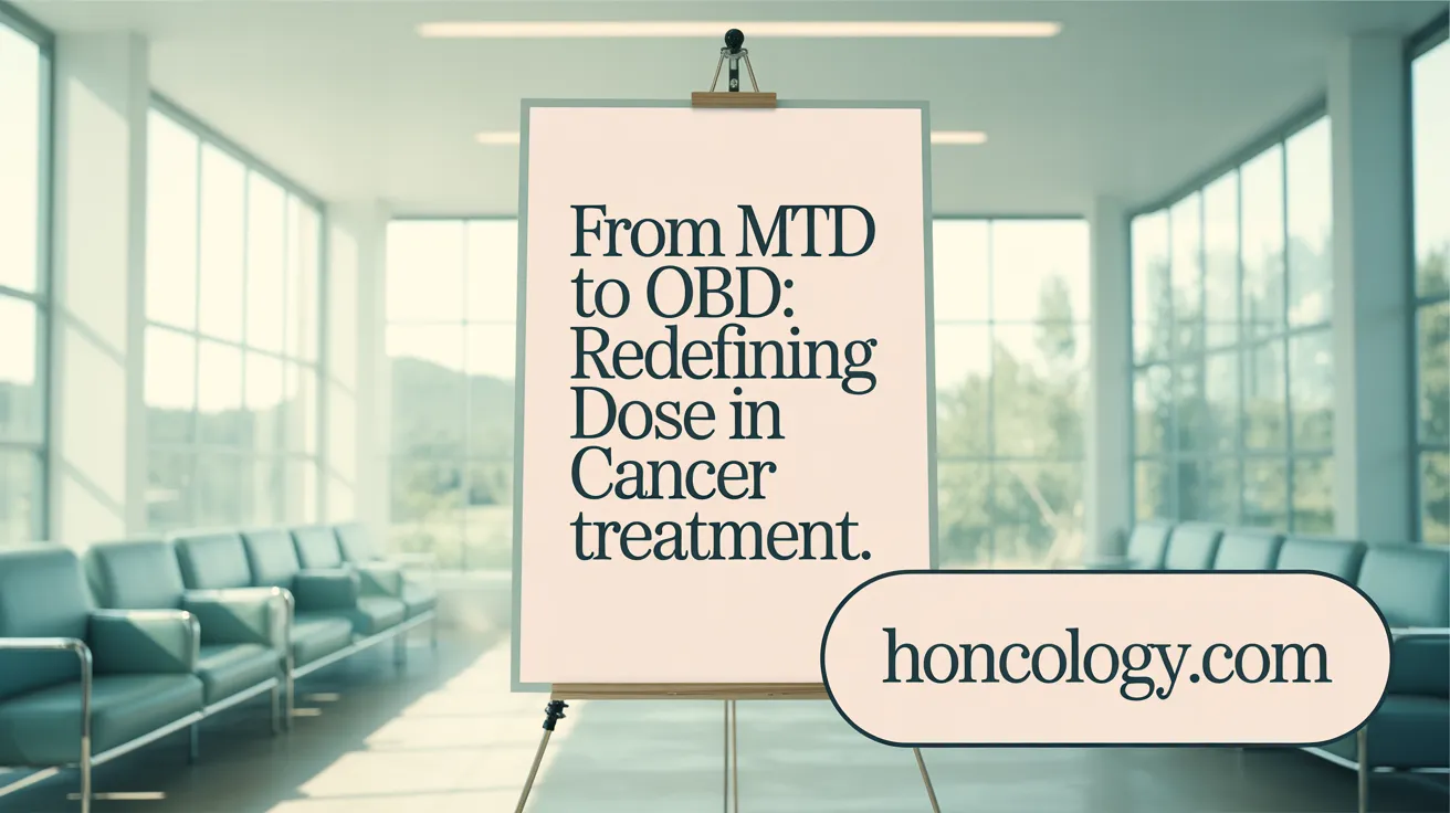 From MTD to OBD: Redefining Dose in Cancer Treatment
