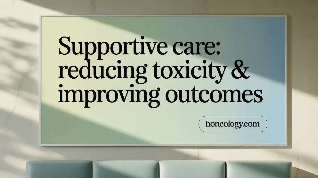 Supportive Care: Reducing Toxicity &amp; Improving Outcomes