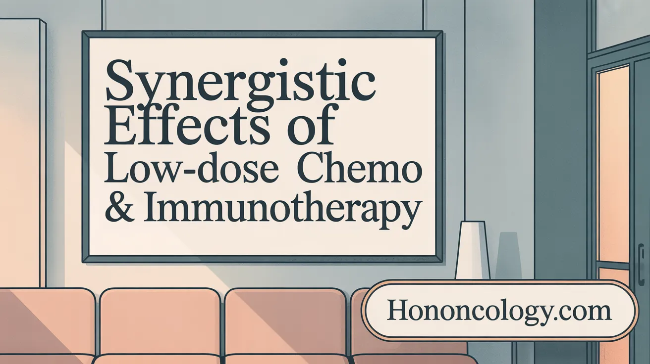Synergistic Effects of Low-Dose Chemo &amp; Immunotherapy