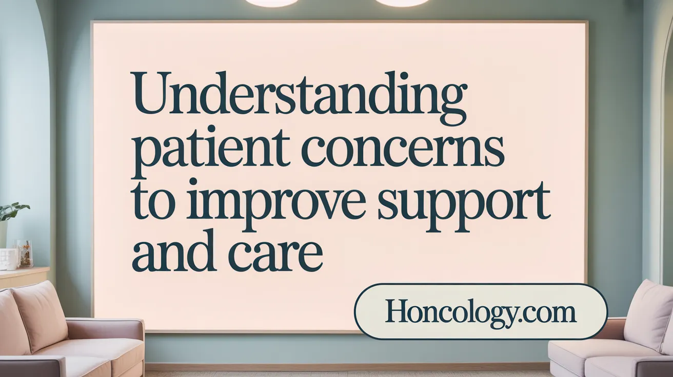 Understanding Patient Concerns to Improve Support and Care