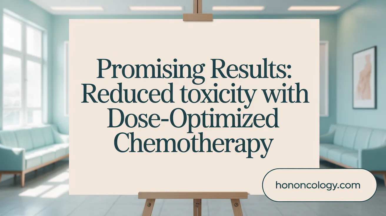 Promising Results: Reduced Toxicity with Dose-Optimized Chemotherapy