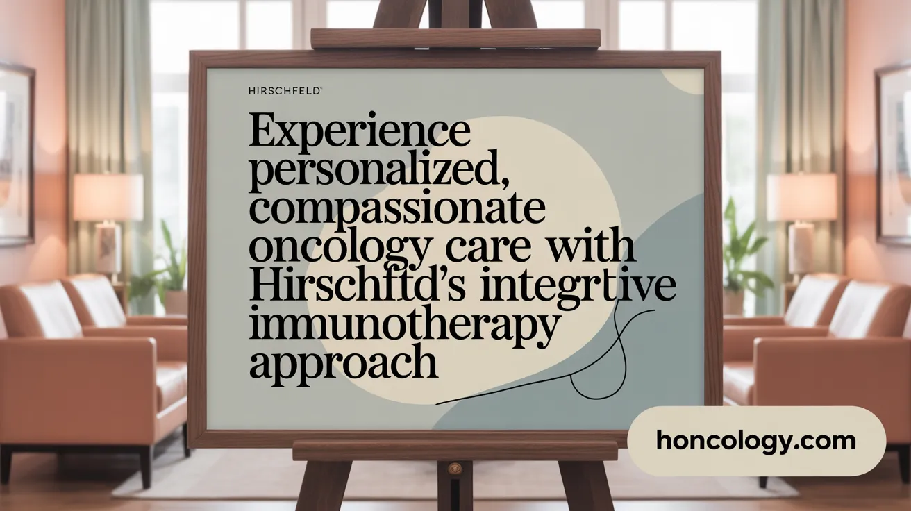 Experience Personalized, Compassionate Oncology Care with Hirschfeld’s Integrative Immunotherapy Approach