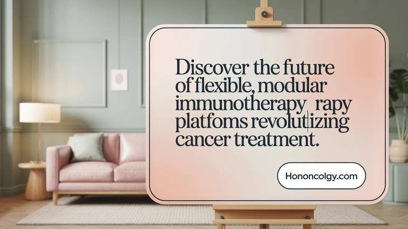 Discover the Future of Flexible, Modular Immunotherapy Platforms Revolutionizing Cancer Treatment