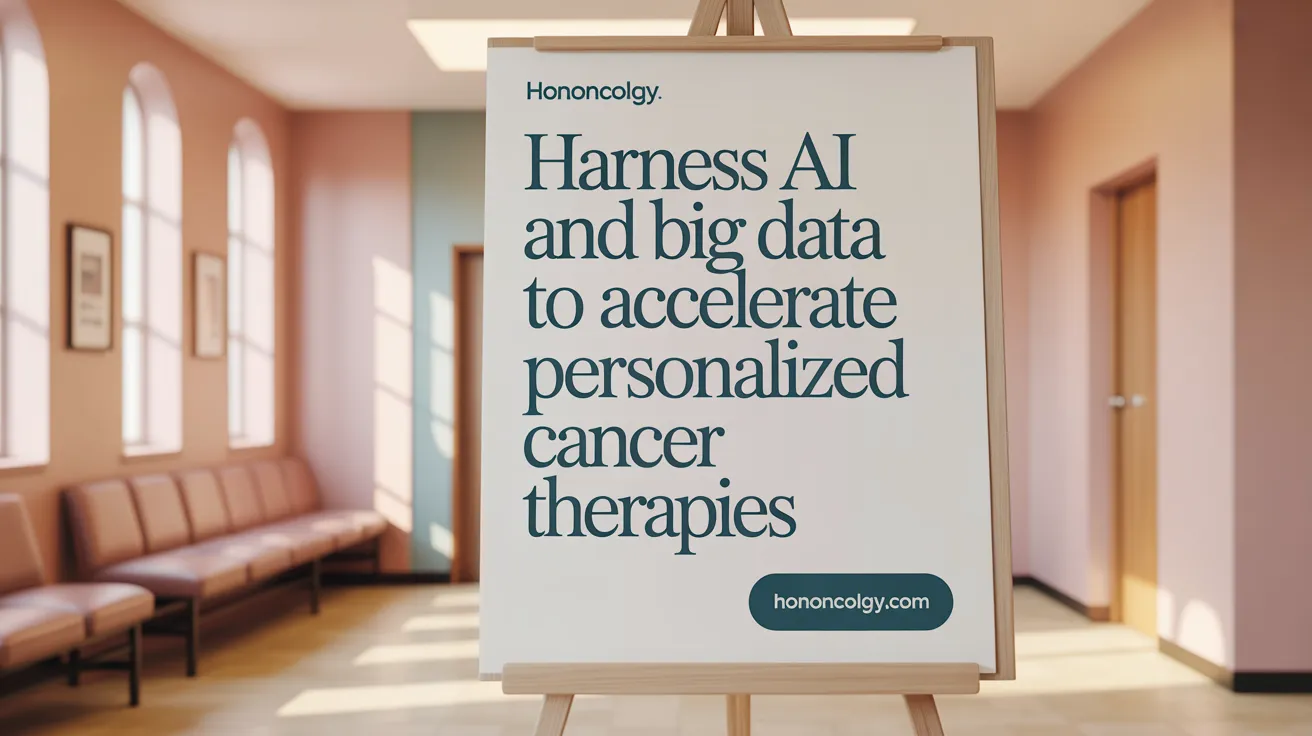 Harness AI and big data to accelerate personalized cancer therapies