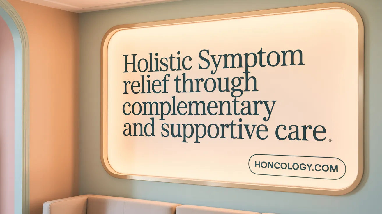 Holistic Symptom Relief Through Complementary and Supportive Care