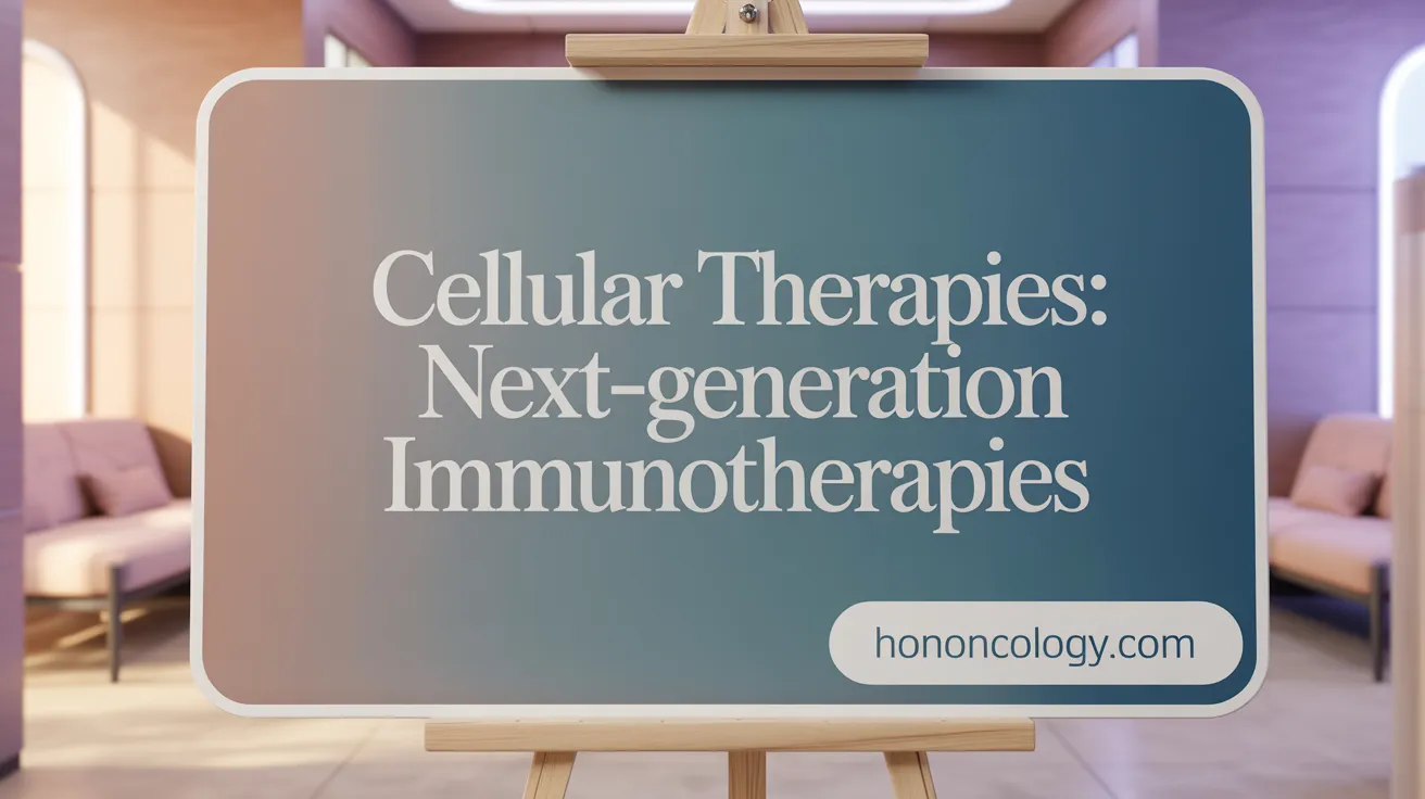 Cellular Therapies: Next-Generation Immunotherapies
