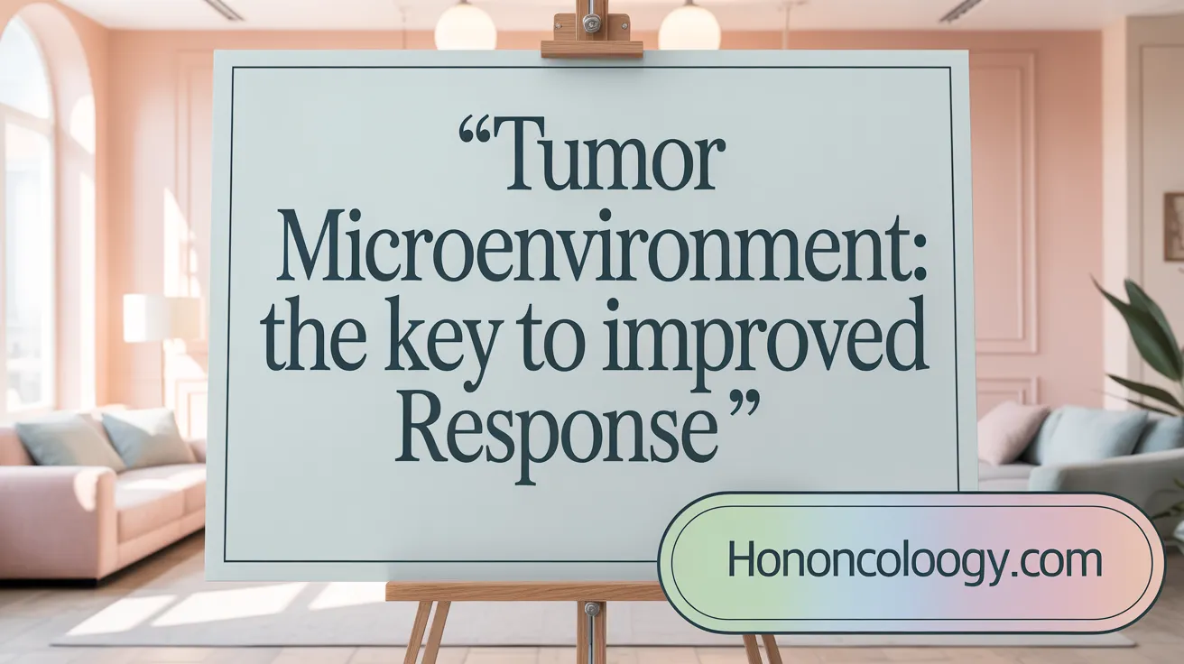 Tumor Microenvironment: The Key to Improved Response