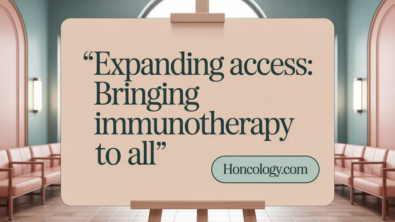 Expanding Access: Bringing Immunotherapy to All