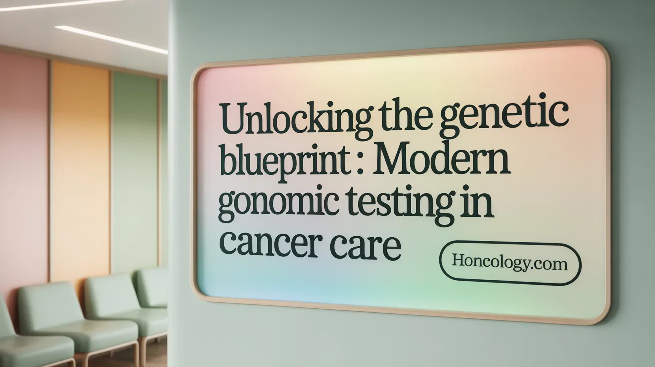 Unlocking the Genetic Blueprint: Modern Genomic Testing in Cancer Care