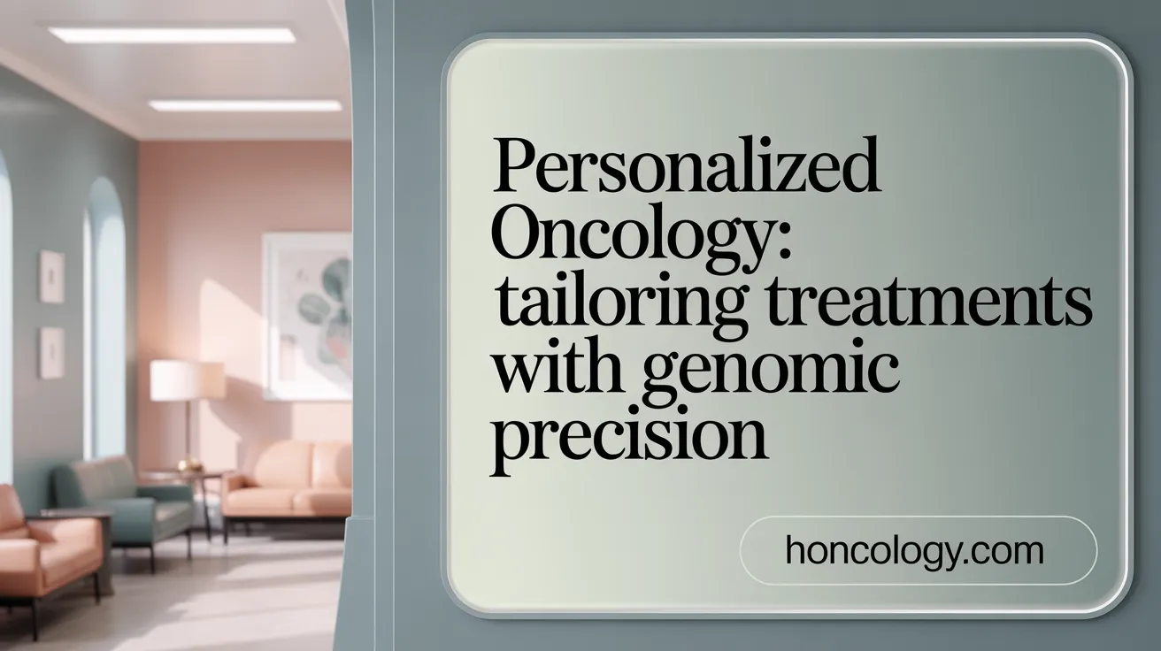 Personalized Oncology: Tailoring Treatments with Genomic Precision