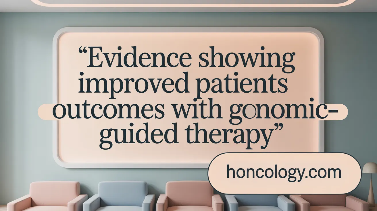 Evidence Showing Improved Patients Outcomes with Genomic-Guided Therapy