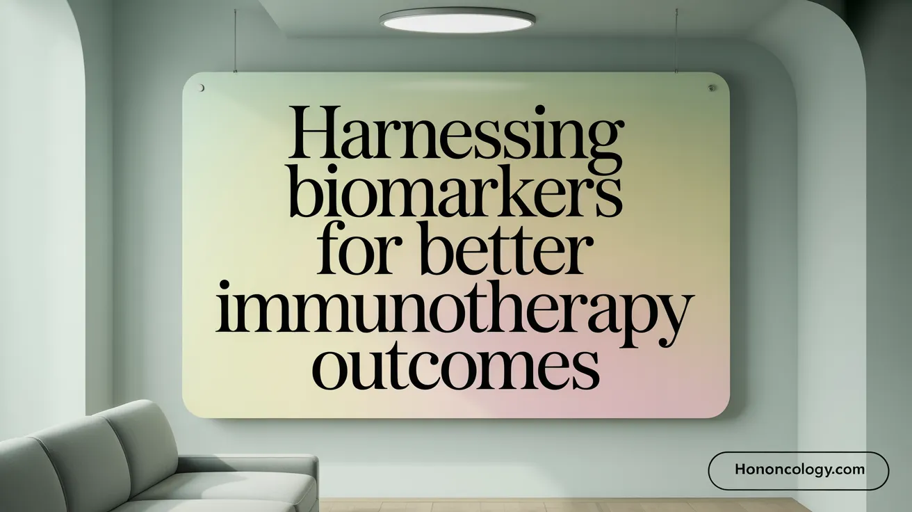 Harnessing Biomarkers for Better Immunotherapy Outcomes