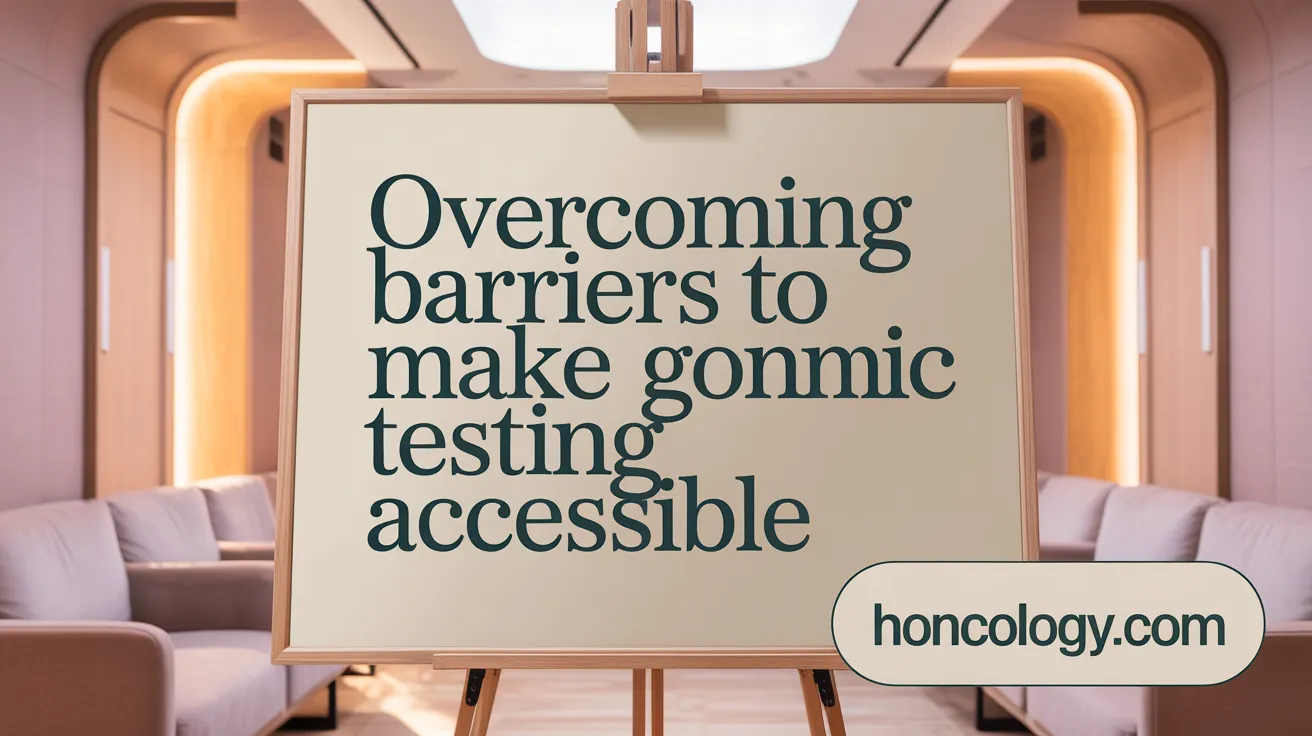 Overcoming Barriers to Make Genomic Testing Accessible