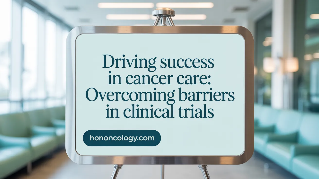 Driving Success in Cancer Care: Overcoming Barriers in Clinical Trials