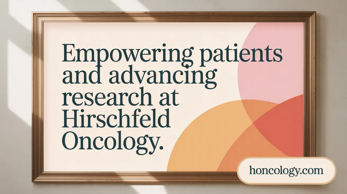 Empowering Patients and Advancing Research at Hirschfeld Oncology