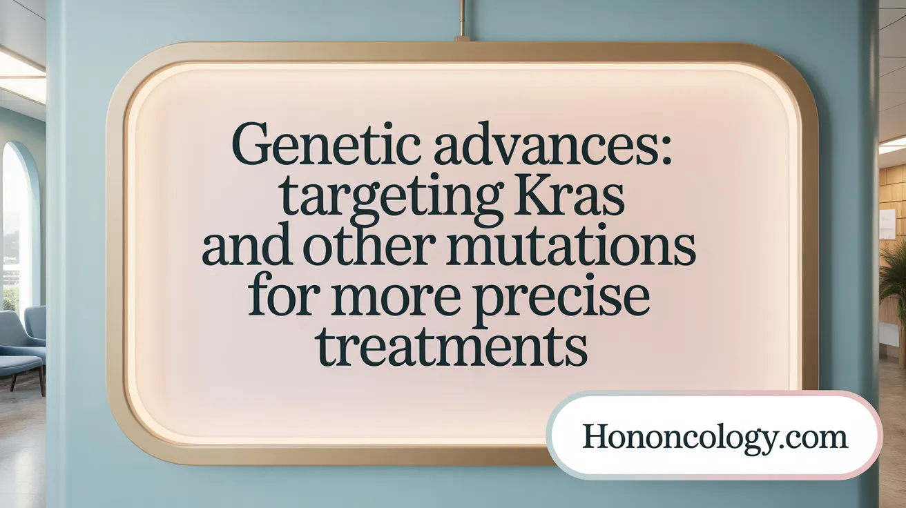 Genetic Advances: Targeting KRAS and Other Mutations for More Precise Treatments