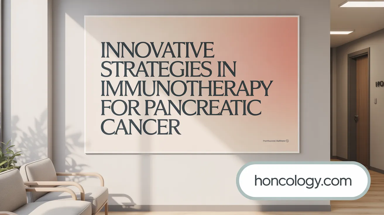 Innovative Strategies in Immunotherapy for Pancreatic Cancer