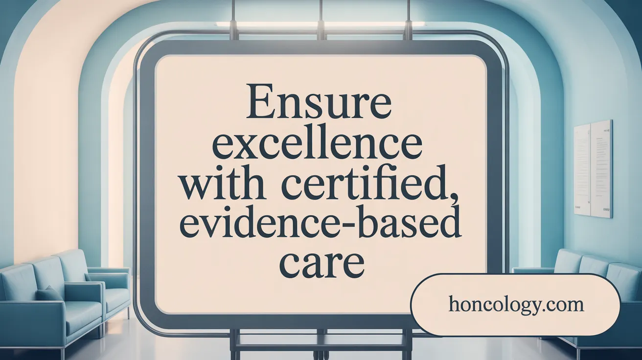 Ensure Excellence with Certified, Evidence-Based Care