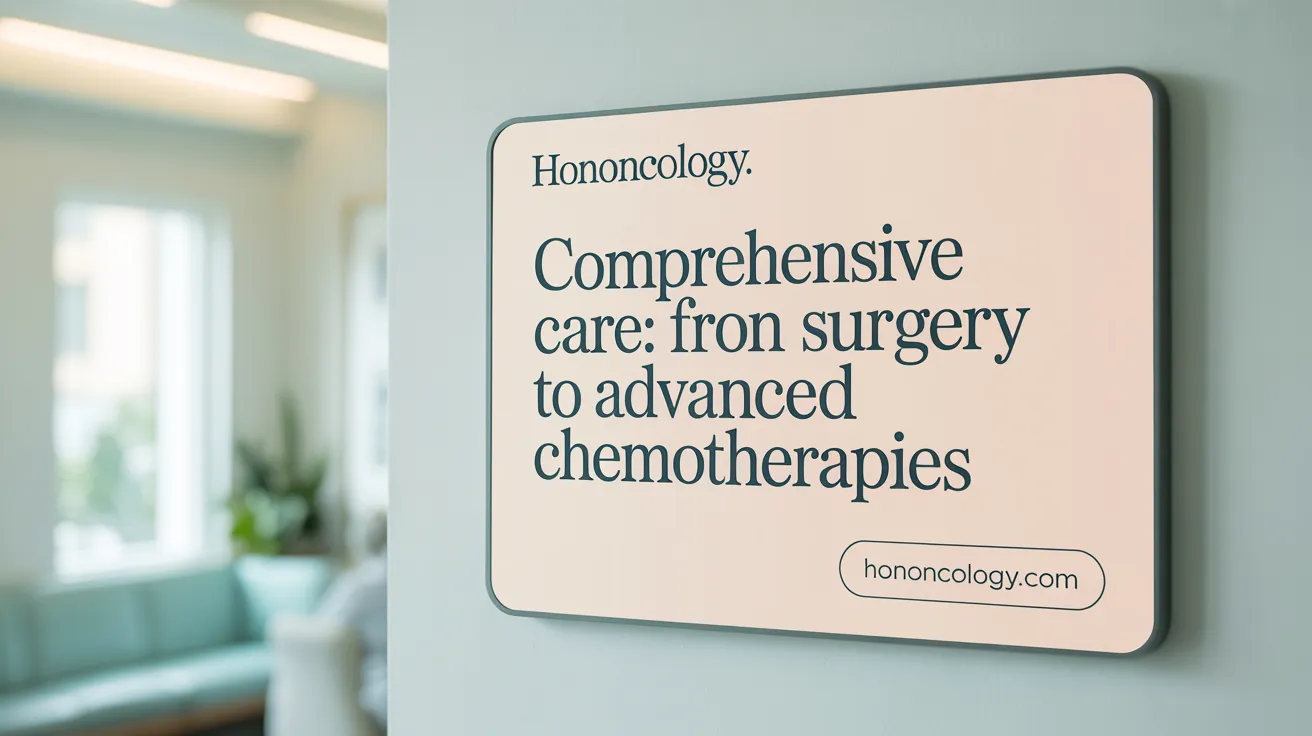 Comprehensive Care: From Surgery to Advanced Chemotherapies