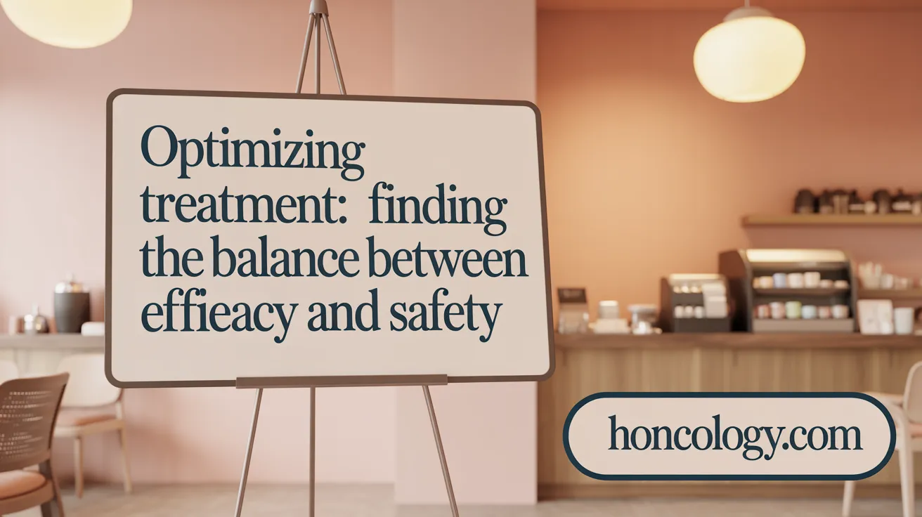 Optimizing Treatment: Finding the Balance Between Efficacy and Safety