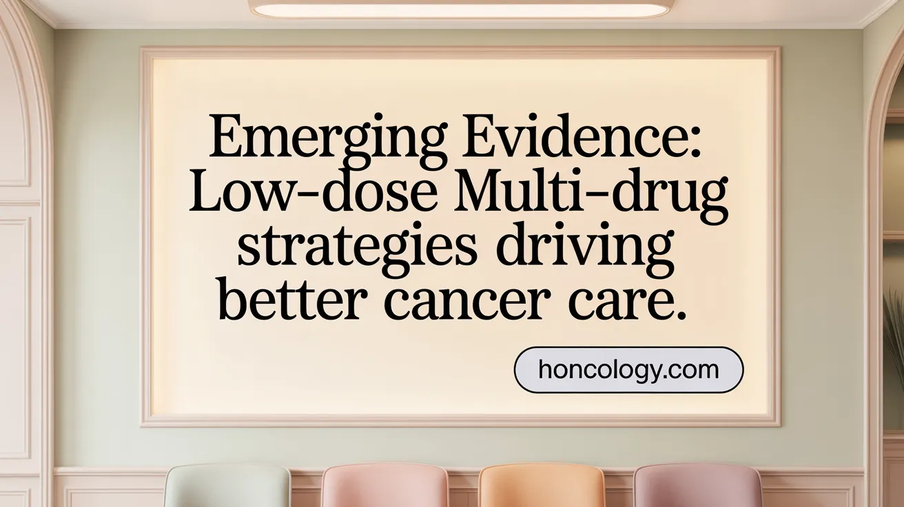 Emerging Evidence: Low-Dose Multi-Drug Strategies Driving Better Cancer Care