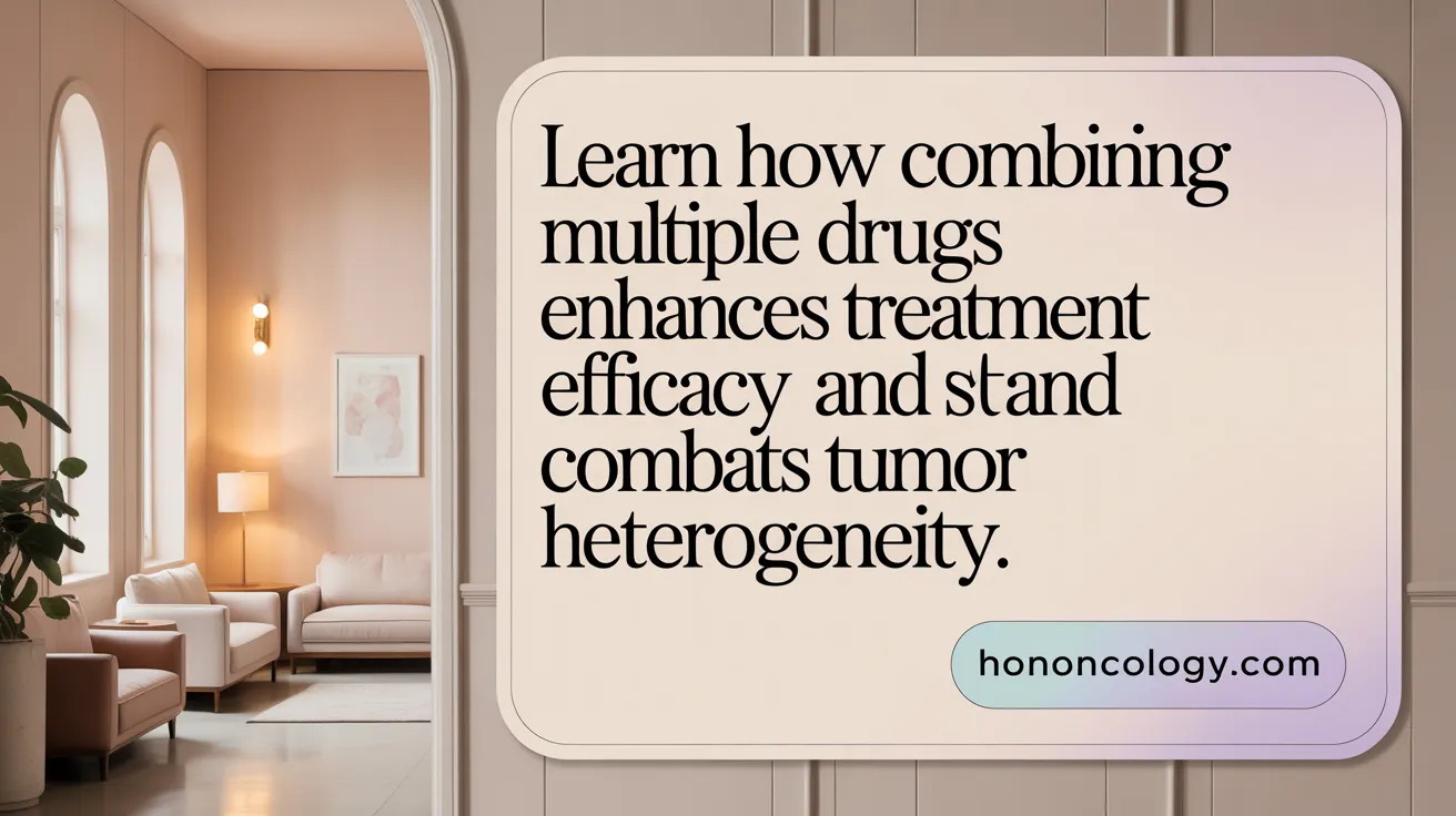 Learn how combining multiple drugs enhances treatment efficacy and combats tumor heterogeneity.